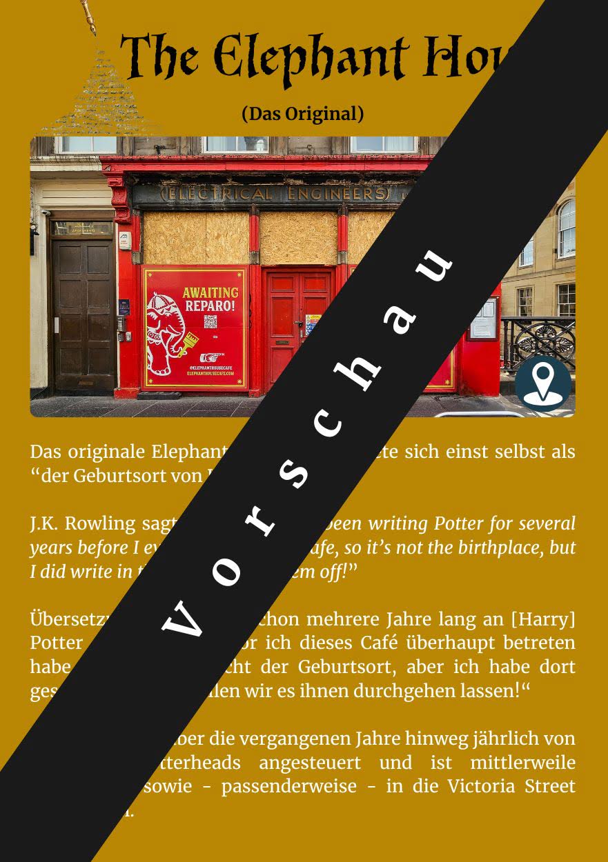 Stadtführer Edinburgh für Fans von Magie und Harry Potter Geschichten